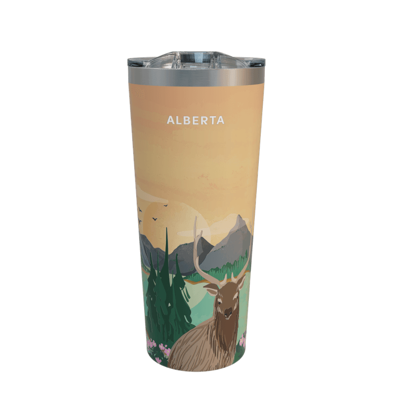 22oz Alberta Travel Mug, Stainless Steel