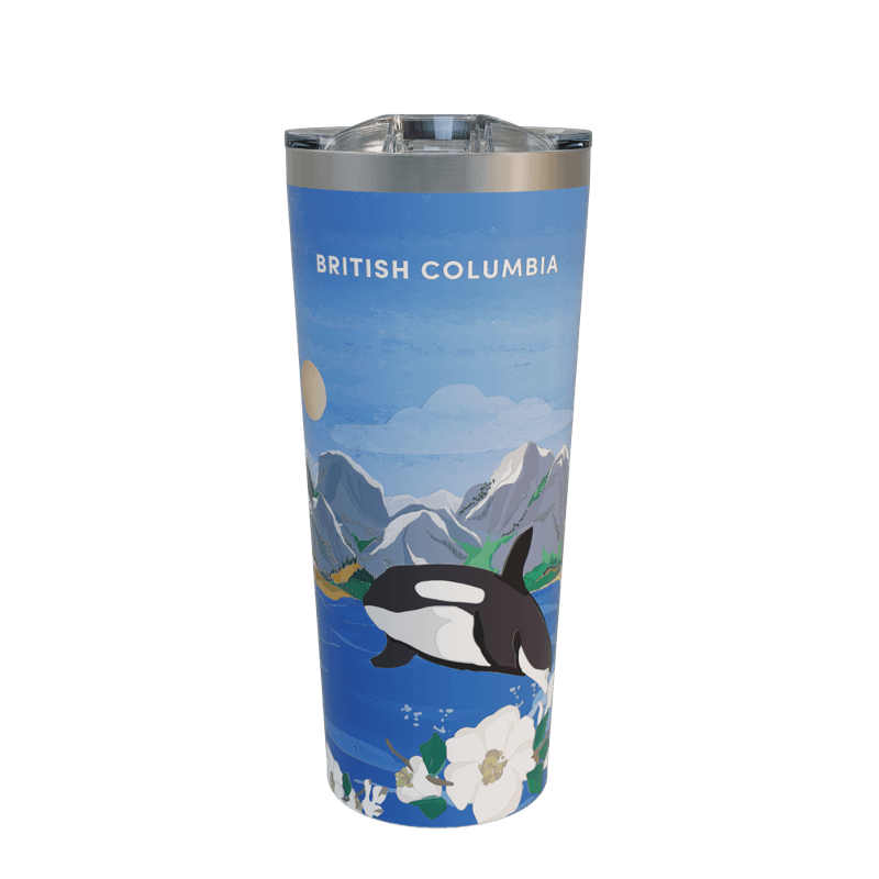 22oz British Columbia Travel Mug, Stainless Steel