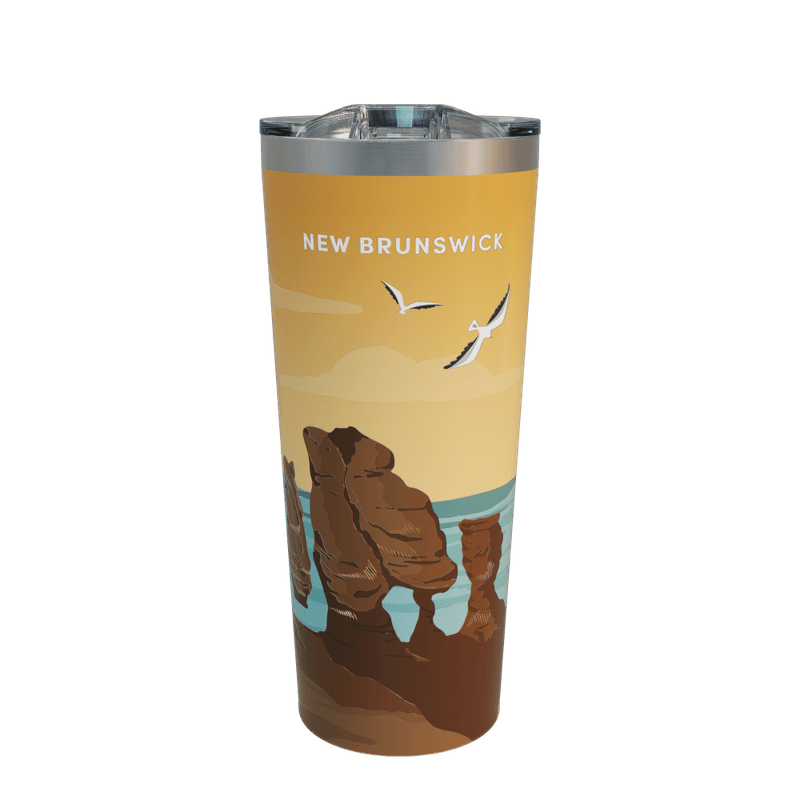 22oz New Brunswick Travel Mug, Stainless Steel