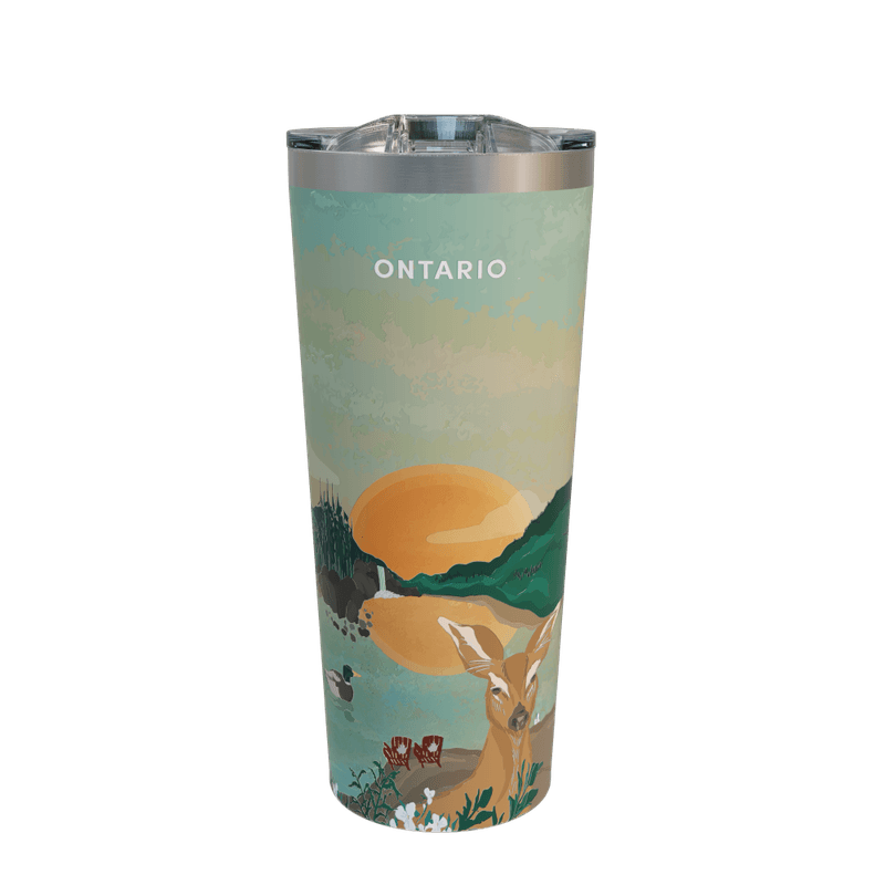 22oz Ontario Travel Mug, Stainless Steel