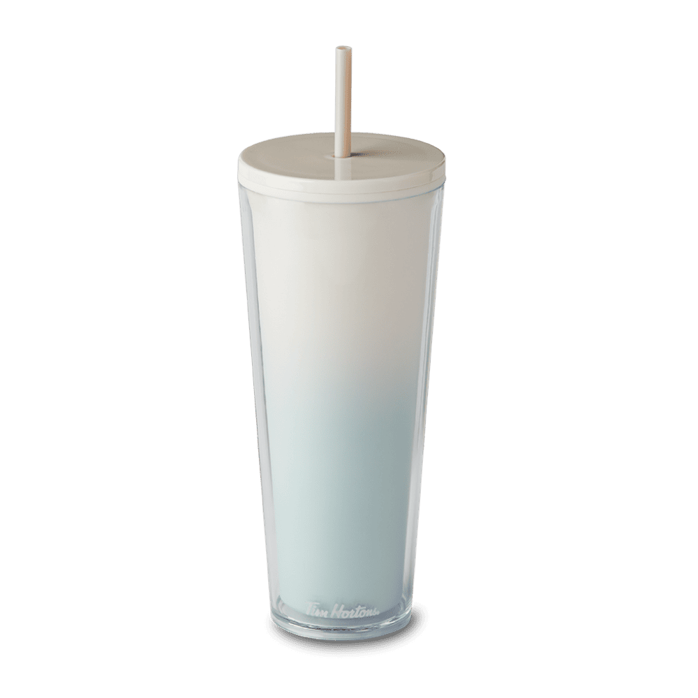 24oz Plastic Straw Tumbler - Sage