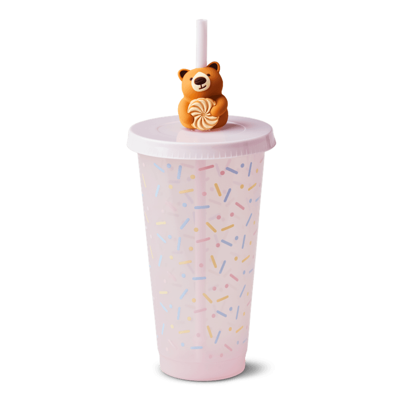 Colour Changing Cold Cup with Straw Buddy 24oz