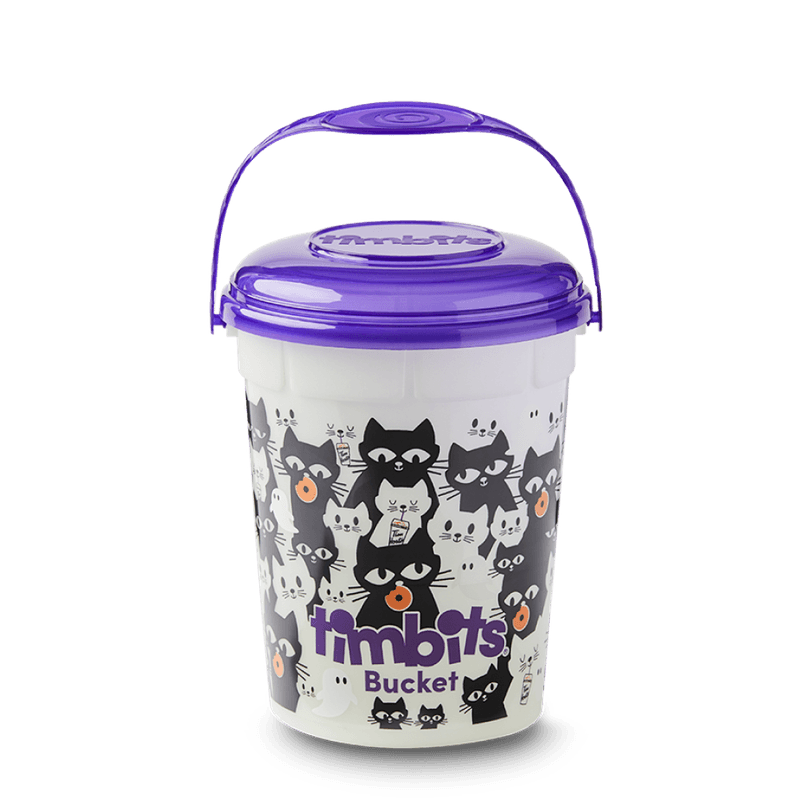 Halloween Timbits Bucket - Black Cat