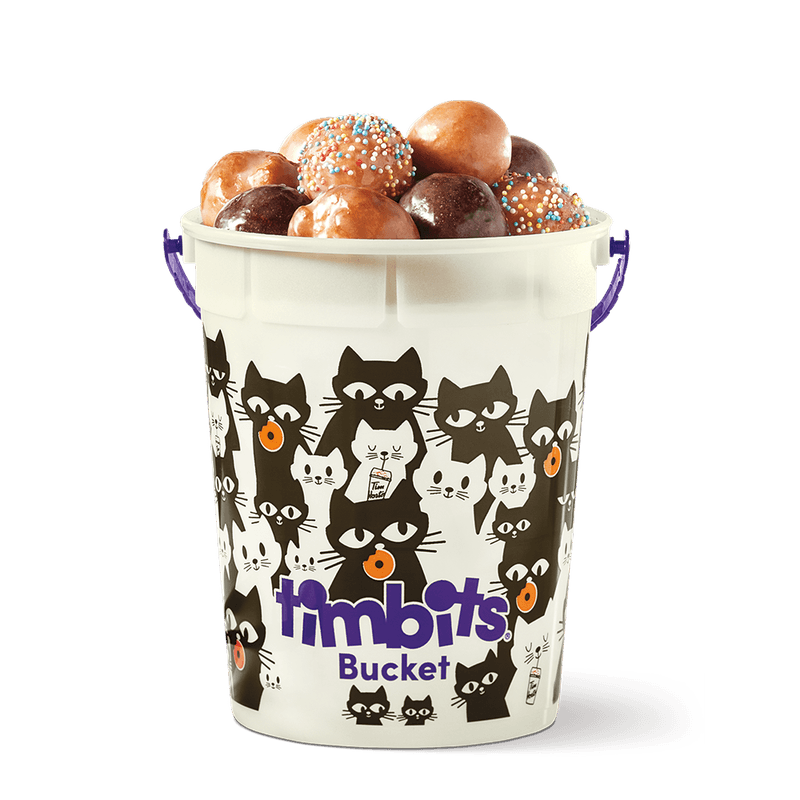 Halloween Timbits Bucket - Black Cat w Timbits®
