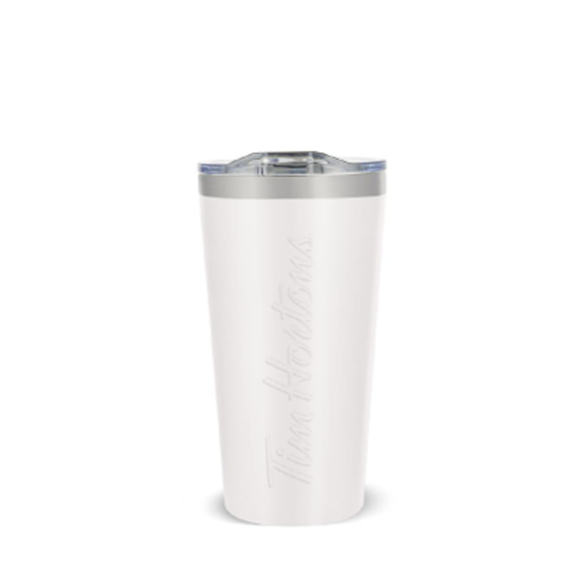 New! 16oz White Stainless Steel Travel Mug