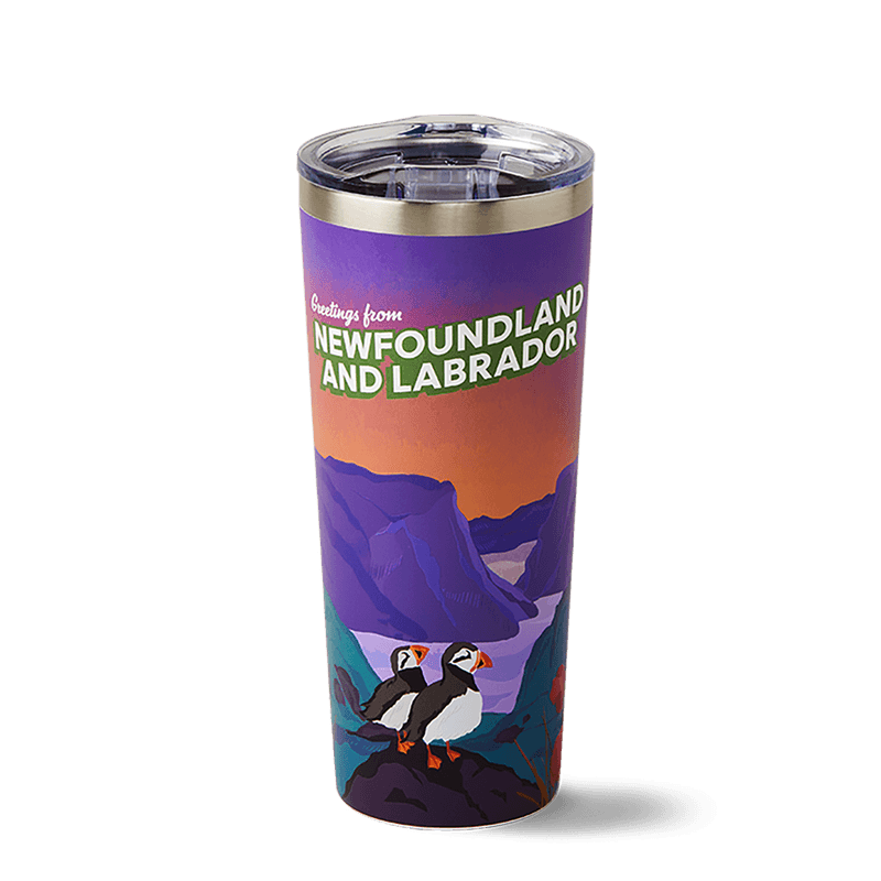 Newfoundland and Labrador Stainless Steel Travel Mug 22oz
