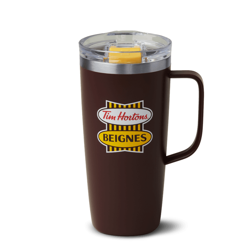 Retro Stainless Steel Travel Mug with Handle 20oz - (FR)